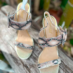 Little Secret Of Mine - Women's Jungle Fever Snakeskin Heels