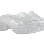 Gucci - Women’s Transparent Rubber Slide Sandals