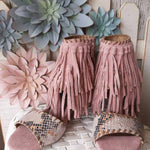 Naughty Monkey - Women's Fringe Peep Toe Wedge