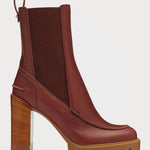 Christian Louboutin - Pre-loved Women's Glory Leather Lug Sole Chelsea Booties