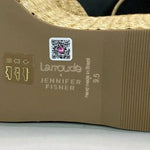 Larroude - Women's Raffia Wedge Sandals