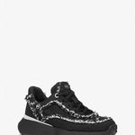 Michael Kors - Women's Ari Frayed Denim Trainer Shoes