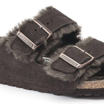 Birkenstock - Unisex Arizona Shearling Suede Leather Sandals