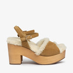 Pedro Garcia - Women's Dril Shearling Platform Sandal
