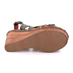 Bedstu - Women's Naiya Wooden Wedge Slingback Sandal