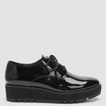 Eileen Fisher - Women's Eddy Patent Leather Platform Oxford Shoes