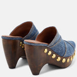 Alaia - Preloved Women's Le Sabot Denim Mules