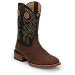 Justin Boots - Men's Leather Square Toe Western Boots