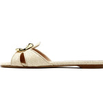Rupert Sanderson - Women's Alvara Natural Raffia Slide