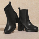 Mi.Im - Women's Classic Leather Platform Ankle Booties