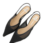 Andrea - Women's Mesh Pointed-toe Slingback Pump