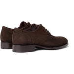 Brioni - Men's Suede Brogue Derby Shoes