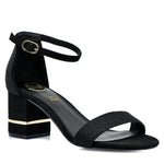 Exe - Women's Ankle Strap Mid Heel Sandal