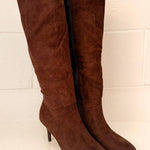 Let'S See Style - Women's Smooth Style Suedeish Heeled Boots