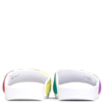 Adilette 'Pride' - Flat White/Orange/Scarlet