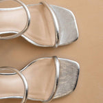 Oasis Society - Women's Giza Glittery Architectural Block Sandals