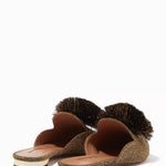 Aquazzura - Women's Powder Puff Pom Pom Flat Slides