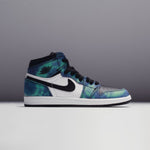 Air Jordan 1 High OG (PS) "Tie-Dye" - White/Black/Aurora Green