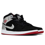 Air Jordan 1 Mid - Black/Gym Red/Metallic Silver