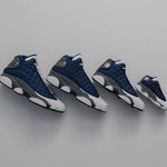 Air Jordan 13 Retro (GS) "Flint Grey" - Navy/University Blue