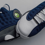Air Jordan 13 Retro (GS) "Flint Grey" - Navy/University Blue