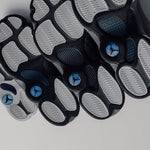 Air Jordan 13 Retro (GS) "Flint Grey" - Navy/University Blue