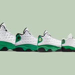 Air Jordan 13 Retro (PS) "Lucky Green" - White/Black