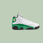Air Jordan 13 Retro (PS) "Lucky Green" - White/Black