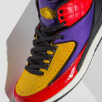 Womens Air Jordan 2 Retro "Rivals" - Action Black/Black/Cosmic Purple