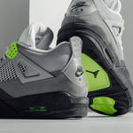 Air Jordan 4 Retro "Neon"- Cool Grey/Volt/Wolf Grey/Anthracite