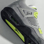 Air Jordan 4 Retro "Neon" (GS) - Cool Grey/Volt/Wolf Grey/Anthracite