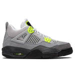 Air Jordan 4 Retro "Neon" (GS) - Cool Grey/Volt/Wolf Grey/Anthracite