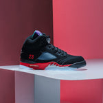 Air Jordan 5 Retro "Top 3" - Black/New Emerald/Fire Red/Grape Ice