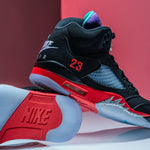 Air Jordan 5 Retro "Top 3" - Black/New Emerald/Fire Red/Grape Ice
