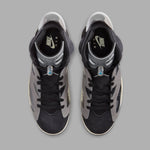 Women's Air Jordan 6 Retro "Light Smoke" - Black/Chrome