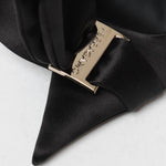 Salvatore Ferragamo - Women's Erica Slingbacks Satin With Asymmetric Bow Pump