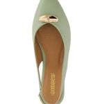 Andrea - Women's Pointed Toe Slingback Ballet Flats