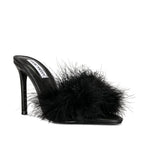 Steve Madden - Women's Spin Leather Hi Feather Heels
