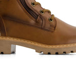Andrea - Women's Side Zipper Lace Up Boots