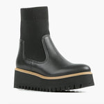 All Black - Women's Flatform Sock Boots