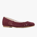All Black - Women's Woven Girl Flats