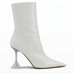 Amina Muaddi - Women's Giorgia Croc Leather Mid-calf Boots