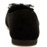 Rag Company - Women's Prajik Rhinestone Buckle Detail Ballerinas
