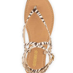 Andrea - Women's Zebra-print Strap Sandal