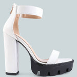 London Rag - Women's Rattle Chunky High Block Heel Sandals