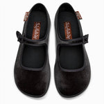 Hot Chocolate Design - Women's Velvet Mary Jane Flat
