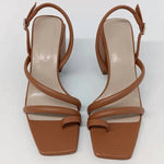 Lafayette 148 - Women's Calfskin Leather Heeled City Slingback Sandals