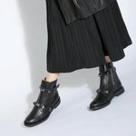 All Black - Women's Pyramid Stud Boots