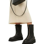 Salvatore Ferragamo - Women's Zip-up Leather Boots