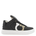 Salvatore Ferragamo - Men's Gancini High-top Calf Leather Sneakers